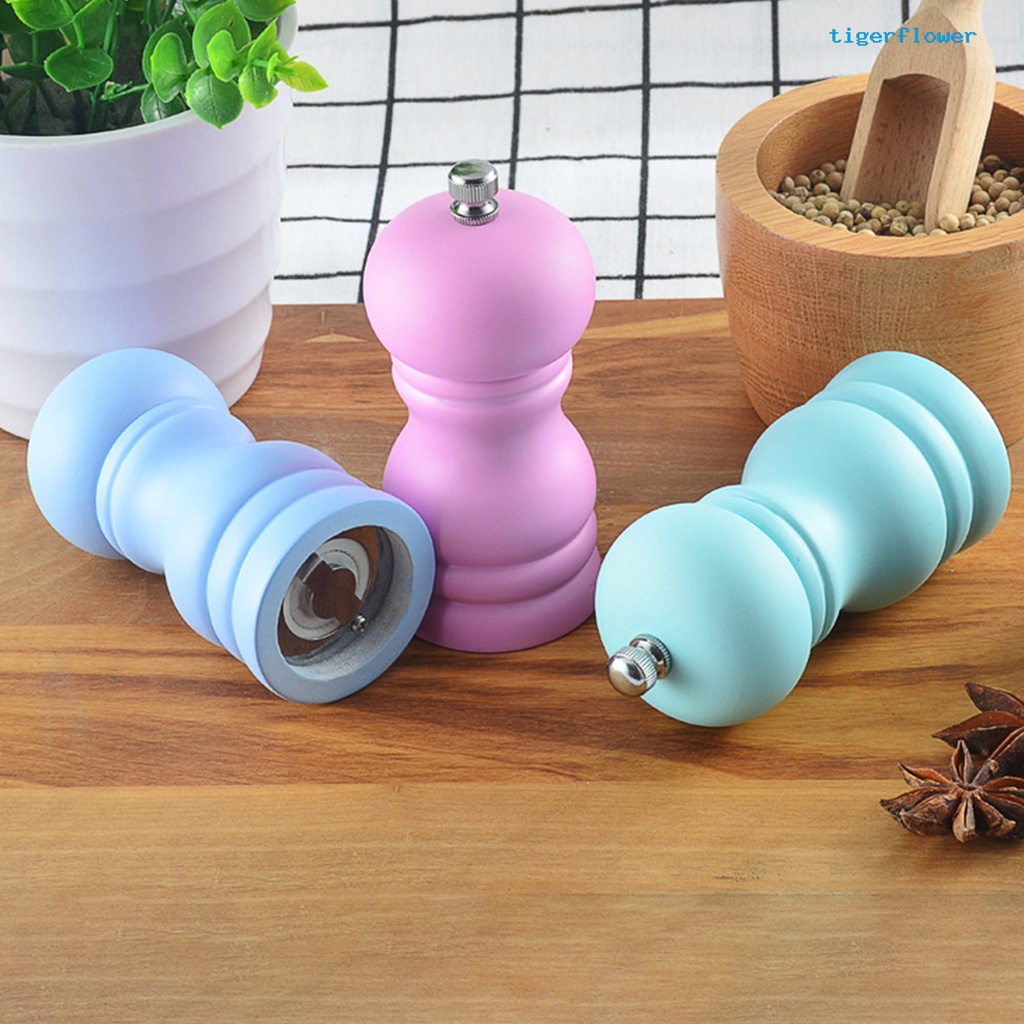Dụng Cụ Xay Tiêu / Muối Bằng Gỗ Cấp Thực Phẩm Chống Rỉ Sét Tiện Dụng Cho Gia Đình