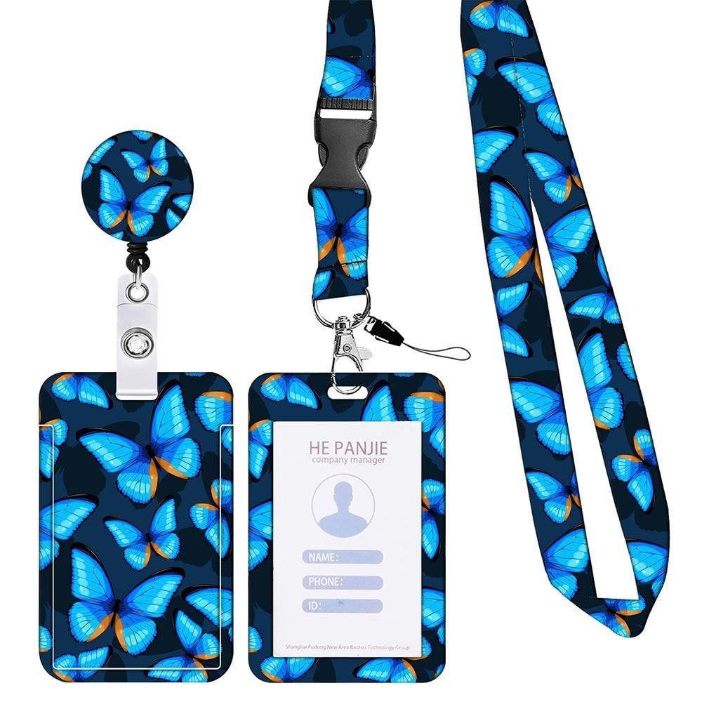 Set 1 / 3 Giá Đỡ Thẻ Tên Có Dây Đeo Có Thể Thu Gọn Cho Nam / Nữ