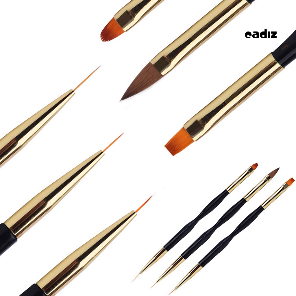 Cọ Hai Đầu Bằng Nhựa Siêu Nhẹ Dùng Trang Trí Móng Nghệ Thuật