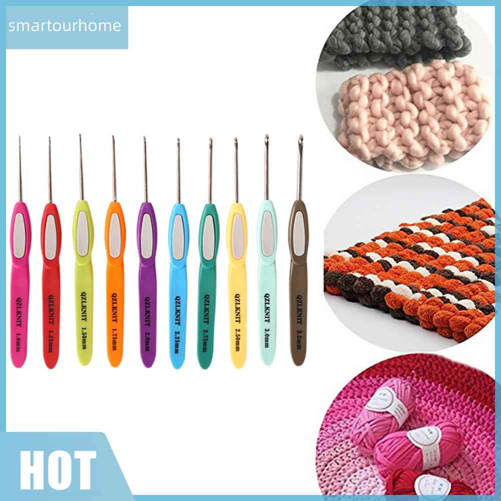 Bộ 10 Kim Móc Len 1.0mm-3.5mm Mới