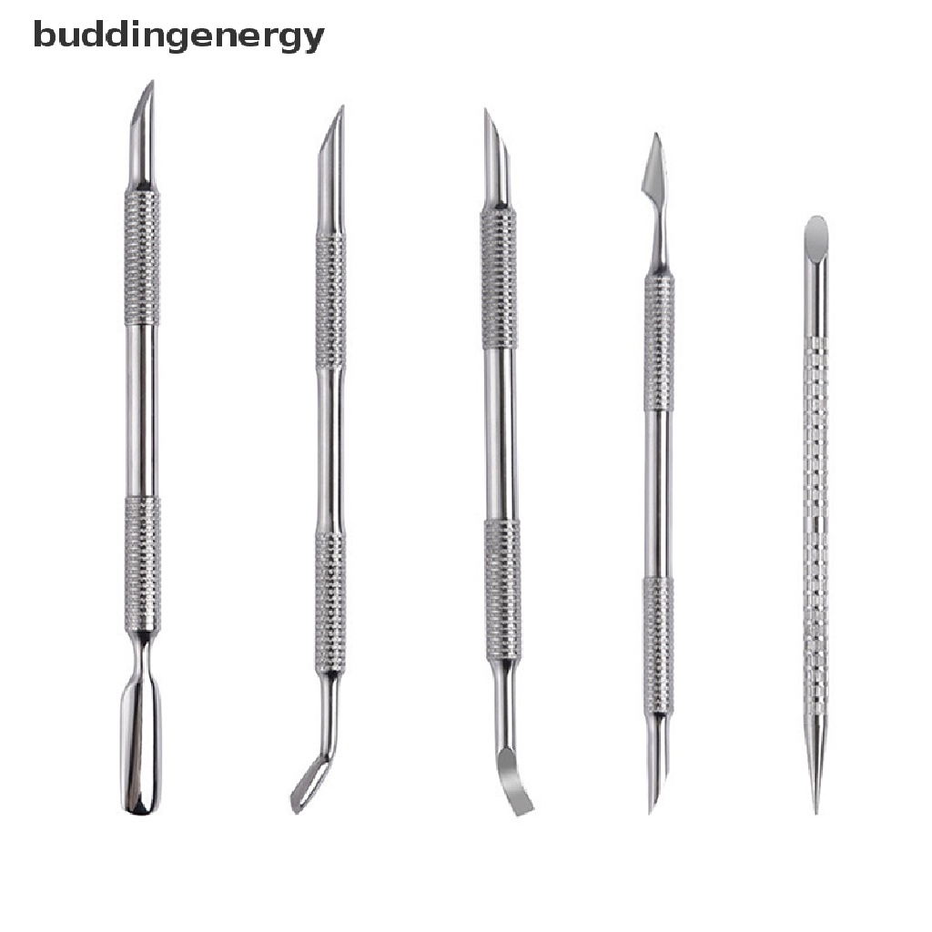 1 Dụng Cụ Hai Đầu Bằng Thép Không Gỉ Dùng Để Loại Bỏ Da Chết Và Làm Móng