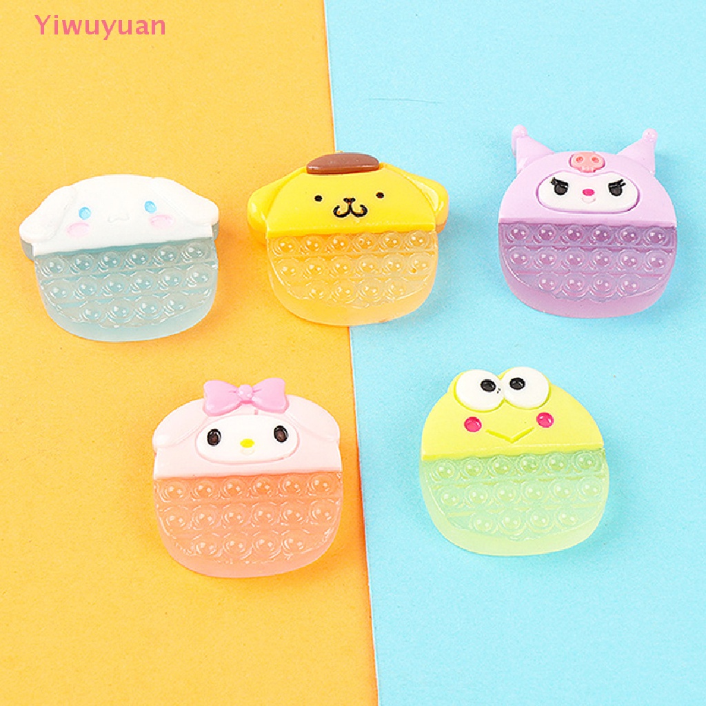 Miếng Dán Trang Trí Tủ Lạnh Họa Tiết Chú Chó Kuromi Màu Dạ Quang Diy Mới