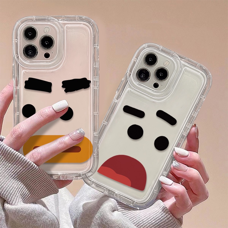 Ốp Điện Thoại Silicon TPU Mềm Trong Suốt In Hình Biểu Tượng Cảm Xúc Dễ Thương Cho IPhone 14 13 11 12 Pro XS Max X XR 7 + 8 Plus