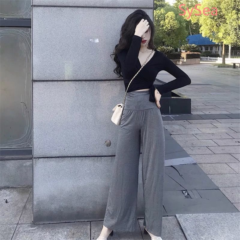 Áo Kiểu Tay Dài Cổ Chữ V Thời Trang Quyến Rũ Cho Nữ