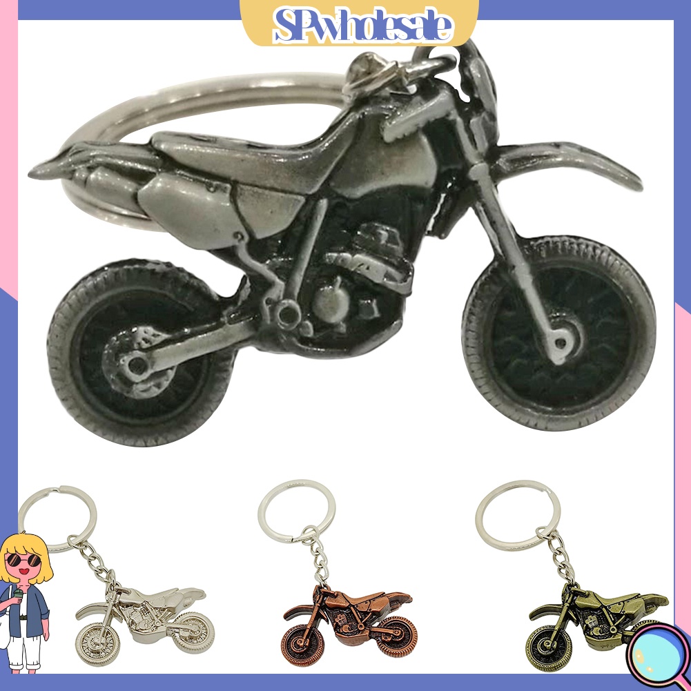 <SPwholesale> Bộ 2 Móc Khóa Hợp Kim Hình Xe Mô Tô