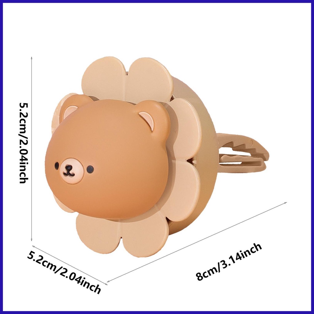 Kẹp Làm Mát Không Khí Xe Hơi Hình Chú Gấu Dễ Thương Lâu Trôi