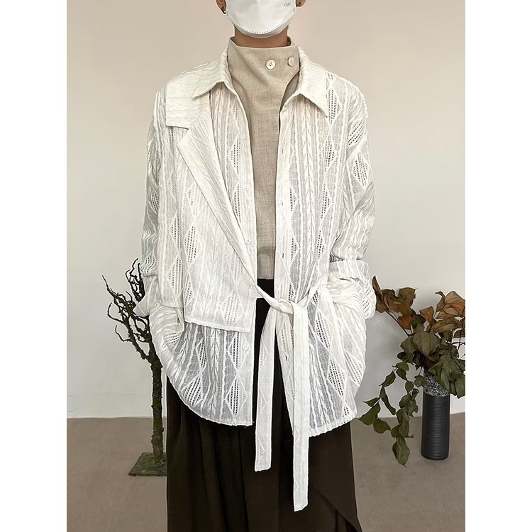 Áo Sơ Mi Tay Dài Dáng Rộng Màu Sắc Đơn Giản Thời Trang Cao Cấp Cho Nam