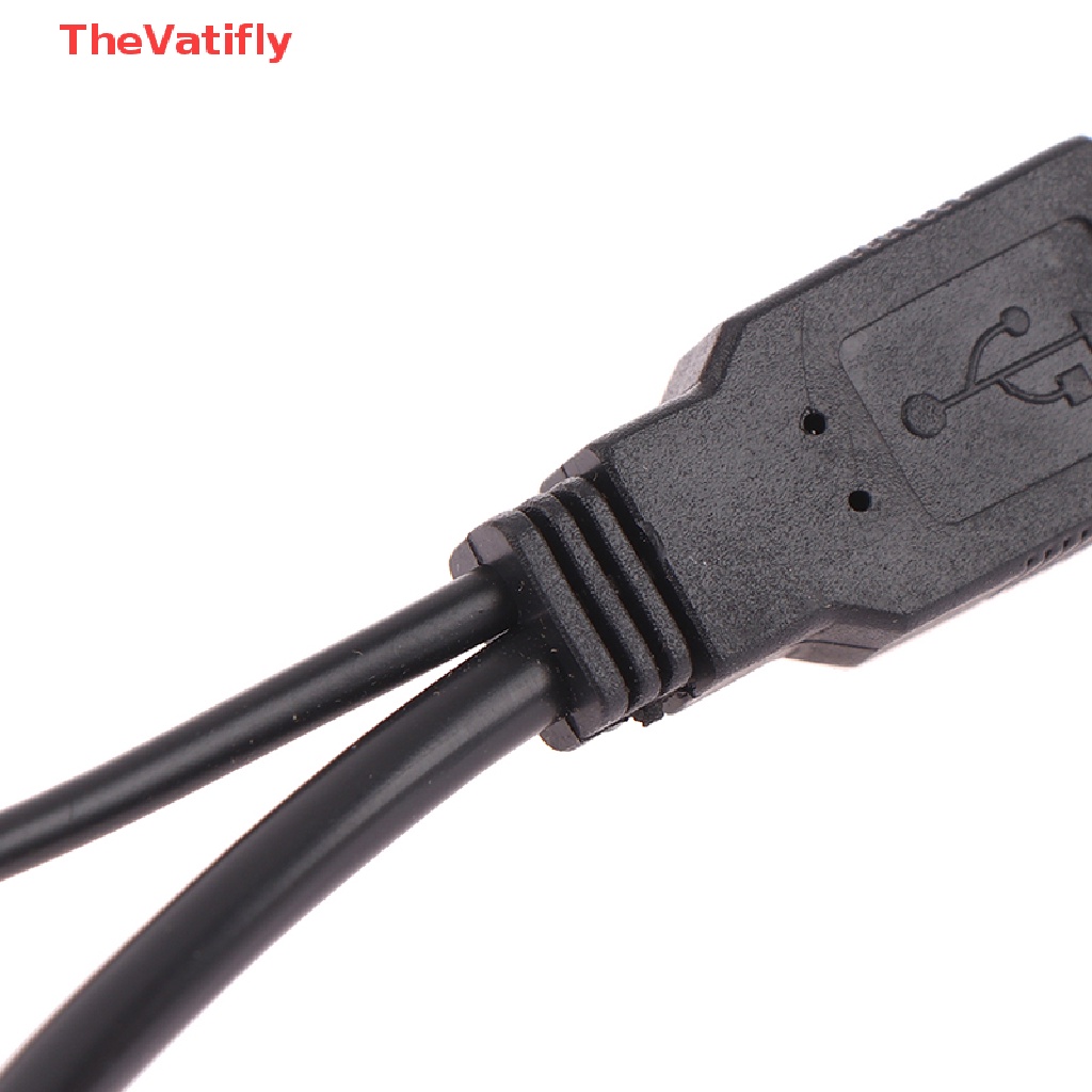 1 Dây Cáp Nối Dài Chuyển Đổi Cổng Cắm 15 / 30cm Sang 2 Ổ Cắm USB 2.0 Chuyên Dụng