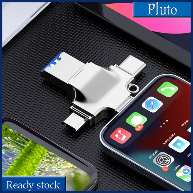Đầu Đọc Thẻ 4 Trong 1 Usb 3.0 Micro Sd Sang Usb Otg Cho Iphone