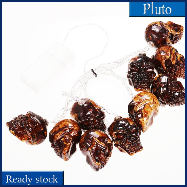 Dây Đèn Led Hình Đầu Lâu Trang Trí Halloween Độc Đáo