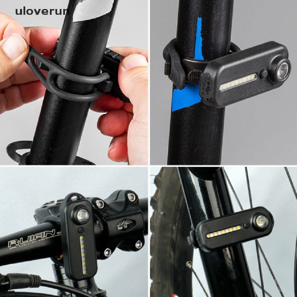 Uloverun Đèn Pin Bóng LED Đeo Vai Ánh Sáng Xanh Đỏ Cảnh Sát Có Kẹp Sạc USB An Toàn Cho Xe Đạp vn