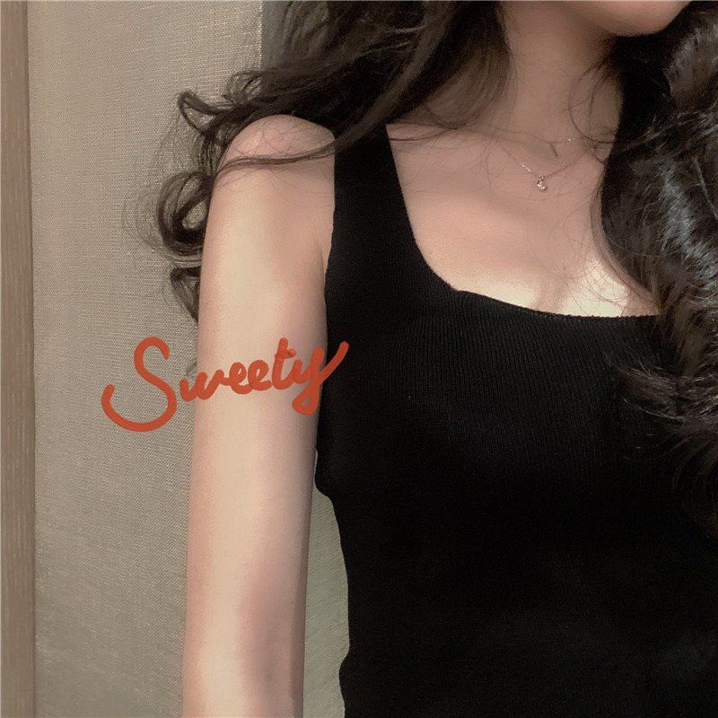 Đầm Ôm Dệt Kim Cổ Vuông Phong Cách Mới Quyến Rũ Dành Cho Nữ