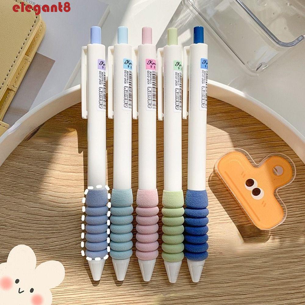 Set 5 Bút Bi Mực Đen Không Đau Ngón Tay Thanh Lịch