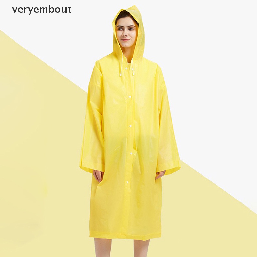 Áo Mưa Dày Dặn Chống Thấm Nước Có Mũ Trùm Tiện Dụng Cho Nam Và Nữ