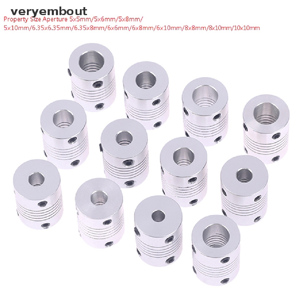 Khớp Nối Linh Hoạt Bằng Nhôm ut D19L25 Cho Động Cơ Bước Máy In 3D
