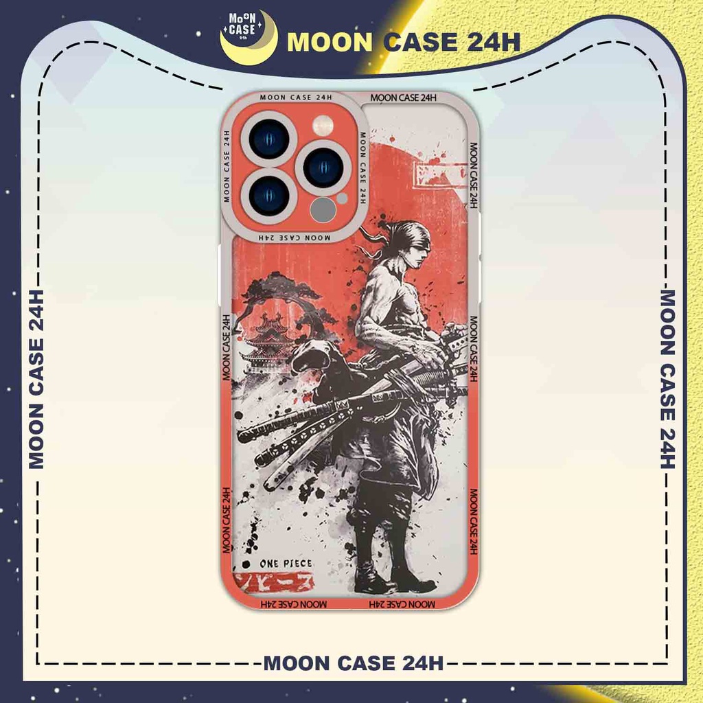 Ốp lưng iphone MOON CASE 24H Hình Zoro Thủy Mặc ip 8/x/xs/xsmax/11/12/13/14pro/plus/promax