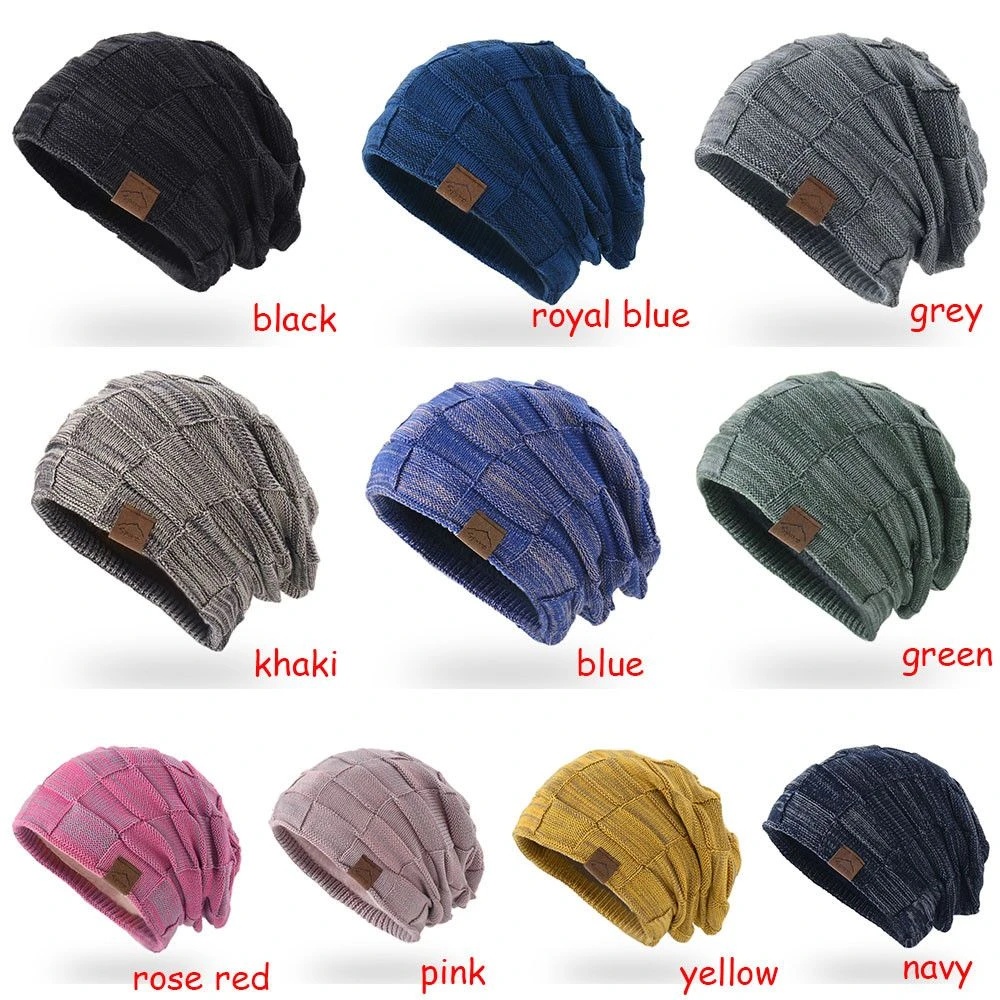 Mũ beanie Dệt Kim Dày Dặn Giữ Ấm Mùa Đông Thời Trang Cho Nam Nữ dropshipping