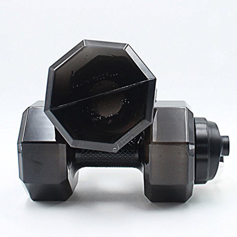 75 Oz ( 2,2 L) Bình nước hình quả tạ Dung tích lớn BPA Free Flip Top Nắp chống rò rỉ (black)