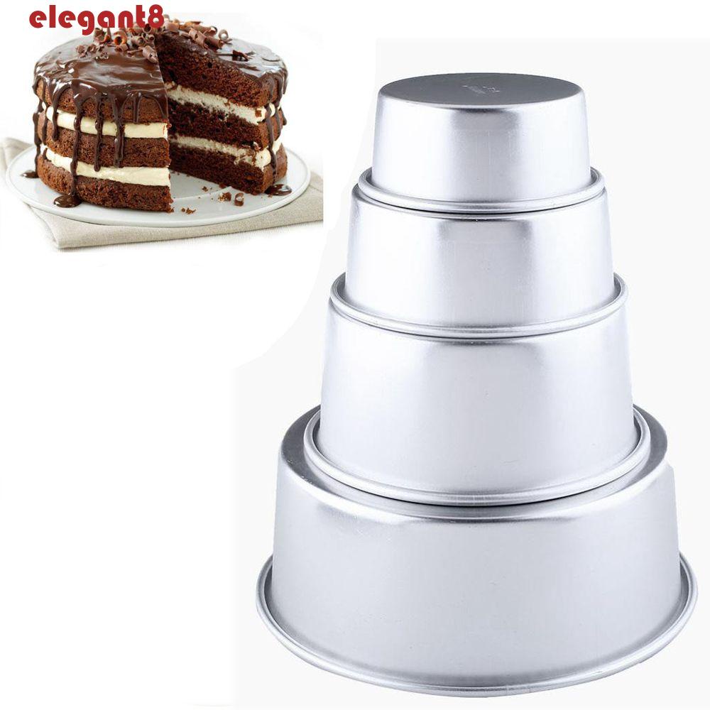 Khuôn Làm Bánh Hình Tròn Bằng Hợp Kim Nhôm Chống Dính Tiện Dụng