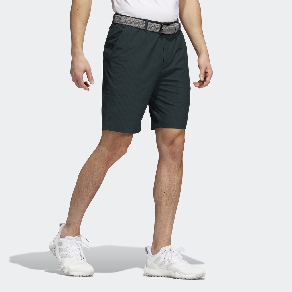 Adidas Đánh gôn Quần Short Sần 9-Inch Nam màu xanh lá HF6519