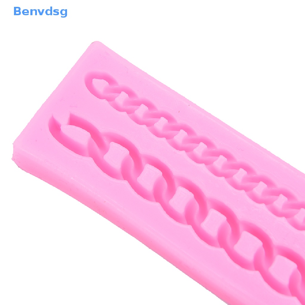 Khuôn Silicone Tạo Hình Dây Xích Dài 3D Trang Trí Bánh Kem