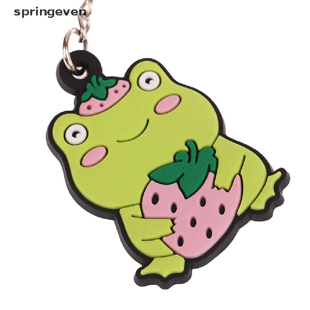 Set 5 Móc Chìa Khóa Bằng Nhựa PVC Hình Động Vật Hoạt Hình Dễ Thương