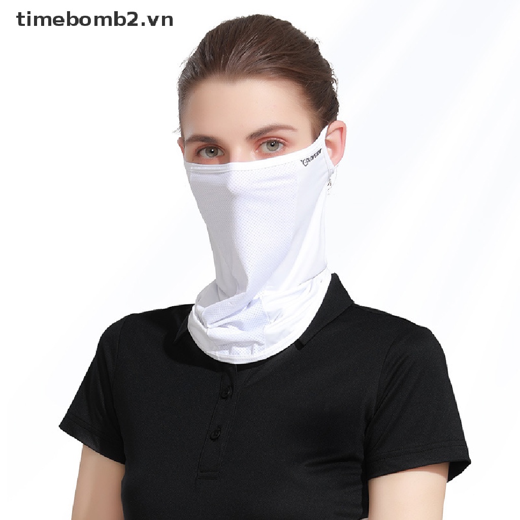 { # Khẩu Trang Lụa Lạnh Chống Nắng Chống Tia UV Nhanh Khô Thoáng Khí Bảo Vệ Tai