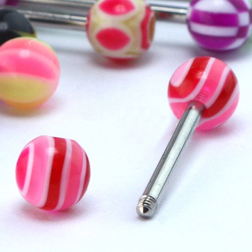 Set 30 Khuyên Xỏ Cơ Thể Bằng Thép 316L Nhiều Màu Sắc