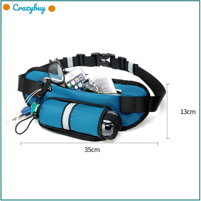 Cr Túi Đeo Hông Thể Thao Đựng Bình Nước / Điện Thoại Đa Năng Tiện Dụng