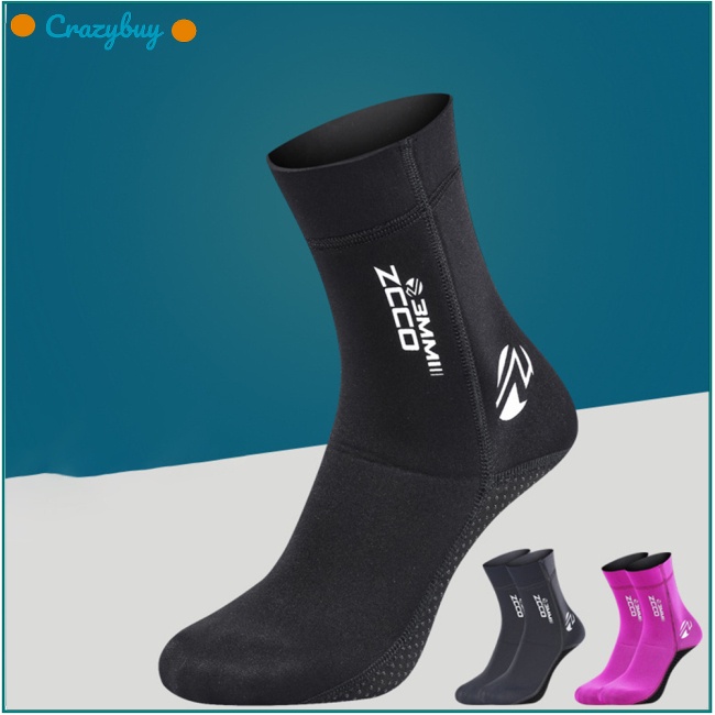 Cr 1 Đôi Vớ Lặn Biển Bằng Cao Su Tổng Hợp Dày 3mm Chống Lạnh Chống Trượt