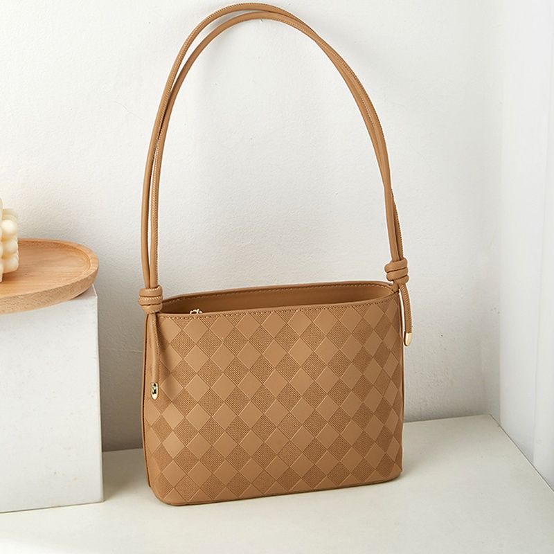 Ielgy Túi Xách Đeo Vai Màu Trơn Kiểu Xô Hình Thoi Thời Trang Hàn Quốc Dễ Phối Đồ Cho Nữ