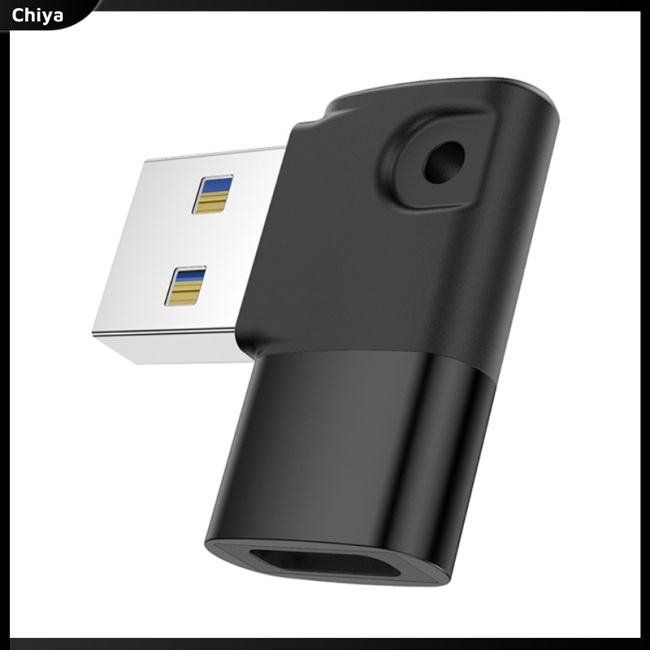 Đầu Chuyển Đổi Usb 3.0 Type-c Góc 90 Độ Chuyên Dụng Cho Laptop / Máy Tính Bảng / Điện Thoại Di Động