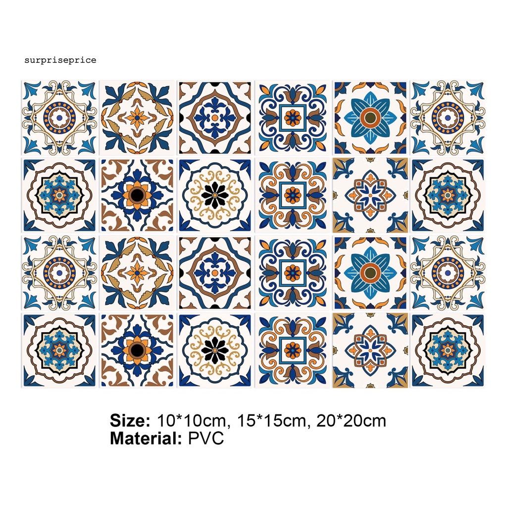 1 Bộ Sticker Dán Tường Bằng PVC Chống Dầu Dễ Lau Chùi Cho Nhà Bếp