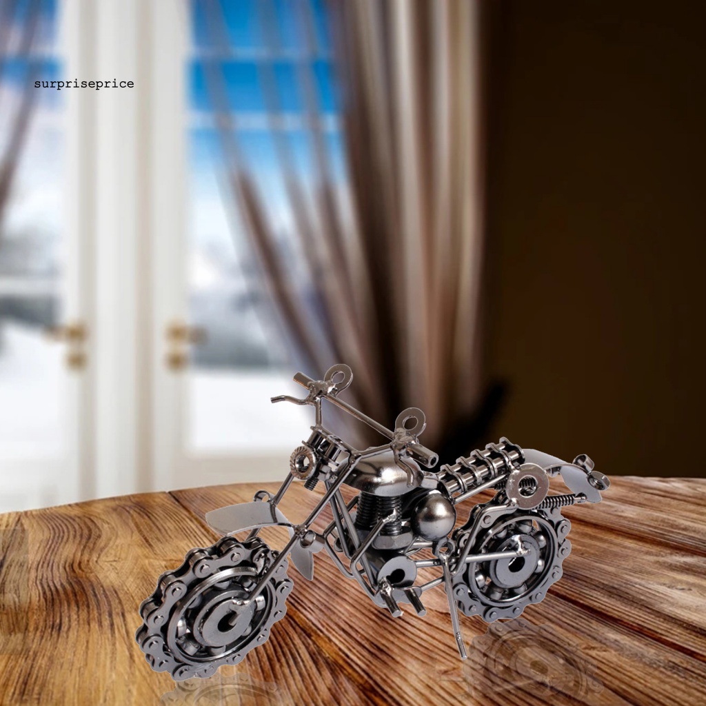 Mô Hình Xe Mô Tô Nghệ Thuật Bằng Kim Loại Chống Oxy Hóa Độc Đáo Trang Trí Nhà Cửa