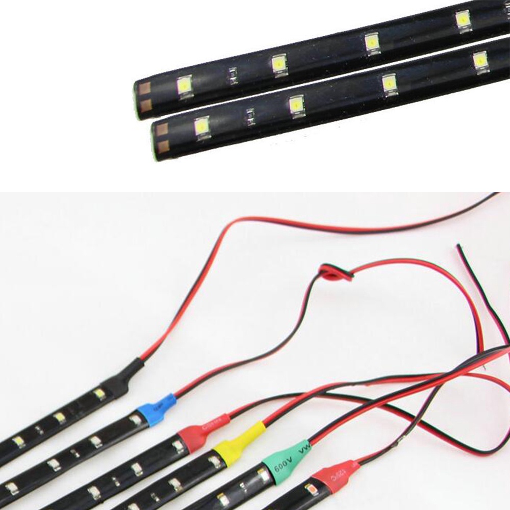 1 Máy Tính Chống Nước Cho Xe Hơi Tự Động Trang Trí Đèn LED Dẻo Dây 12V 30Cm 15SMD Đèn LED Xe Hơi Chạy Ban Ngày ánh Sáng Xe Ô Tô Dây Đèn LED Ánh Sáng