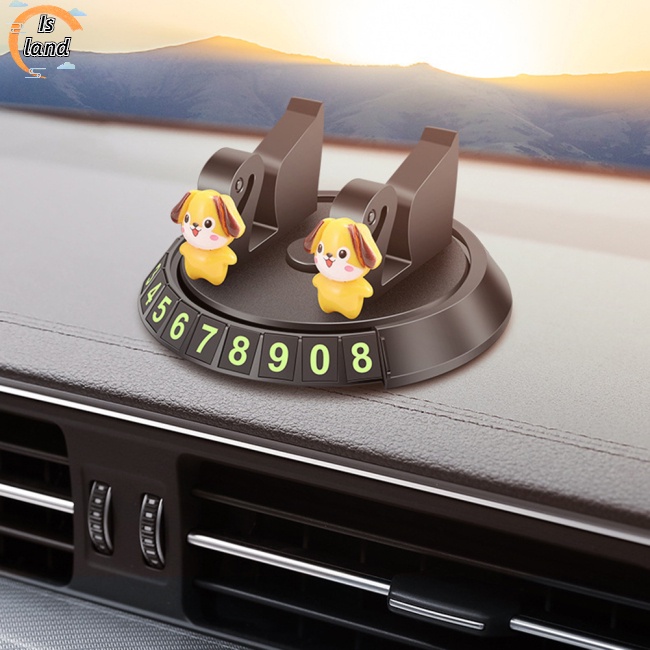 Giá Đỡ Biển Số Xe Hơi Tự Dính Xoay 360 Độ In Họa Tiết Hoạt Hình Dễ Thương