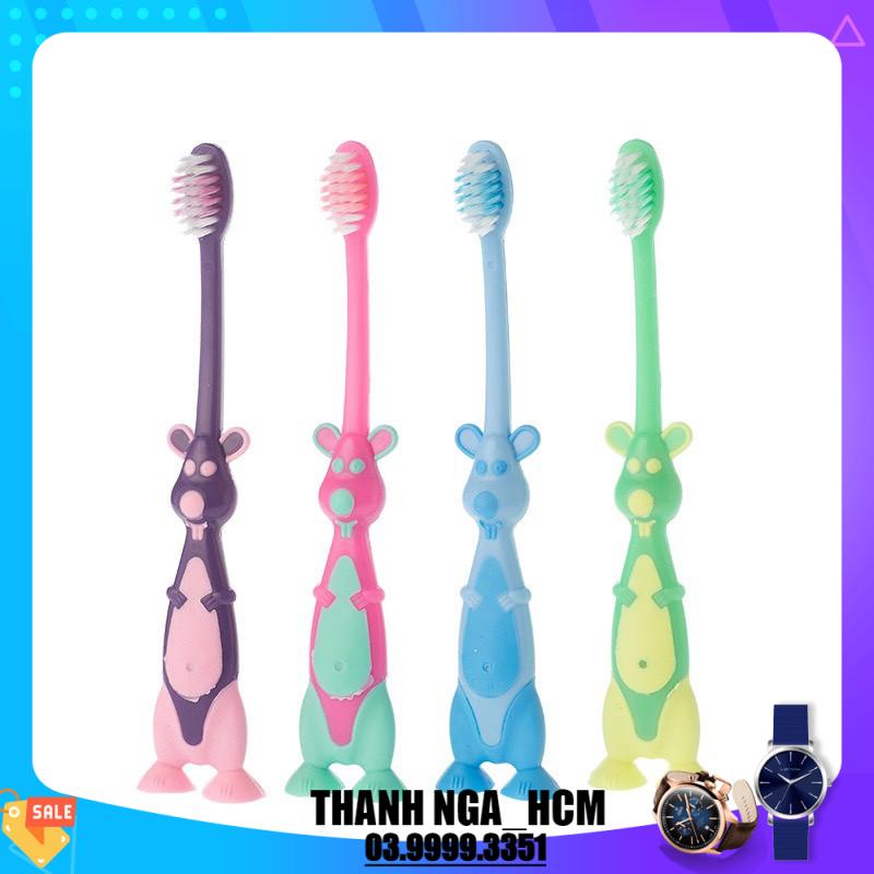 Bàn chải đánh răng cho bé chữ chất liệu mềm mịn chịu được lực cắn, cho bé từ 2 tuổi - 6 tuổi có hút chân để bàn chải