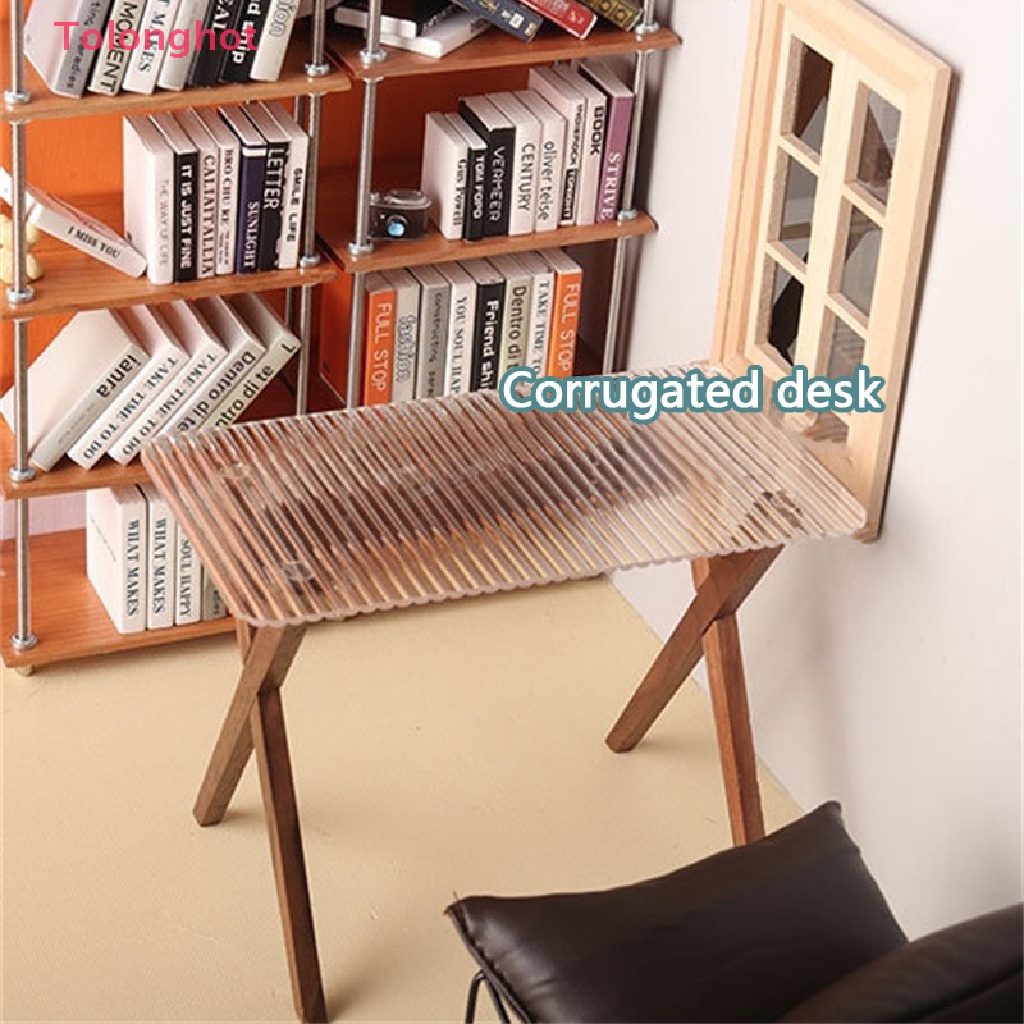 Mô Hình Bàn Ăn Trong Suốt Dùng Trang Trí Nhà Búp Bê Tỉ Lệ 1: 6