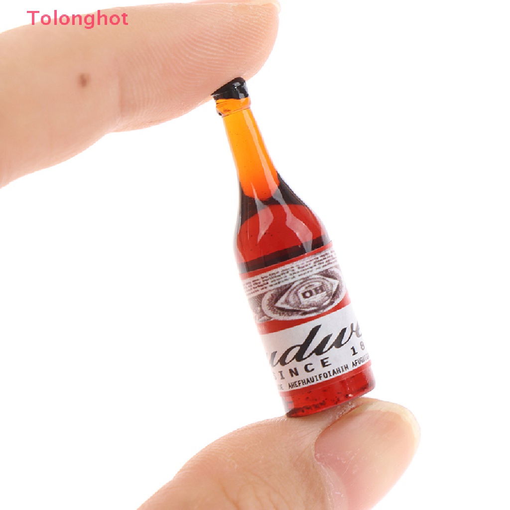 Set 10 Chai Rượu Mini Tỉ Lệ 1 / 12 Dùng Để Trang Trí Nhà Búp Bê