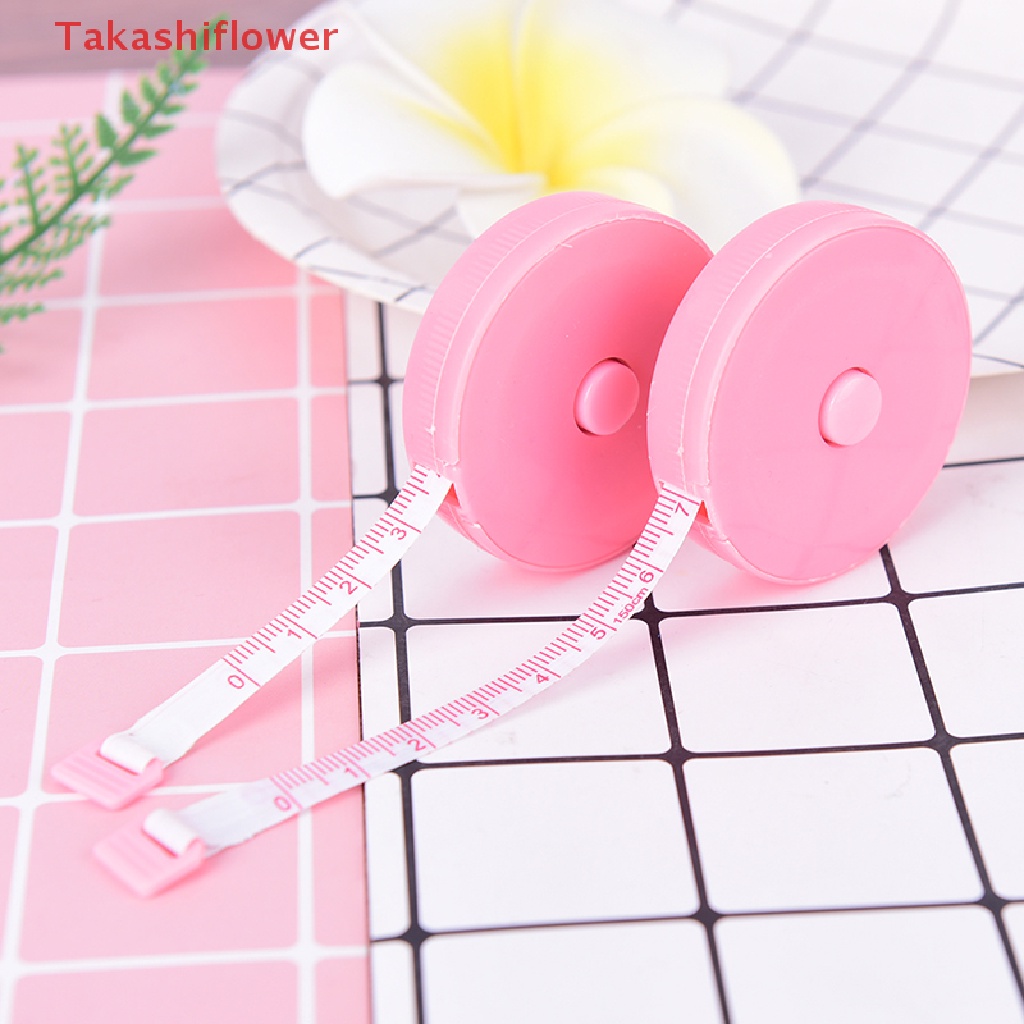 (Takashiflower) Thước Dây Đo Cơ Thể Có Thể Thu Vào Cho Thợ May Vải Mềm
