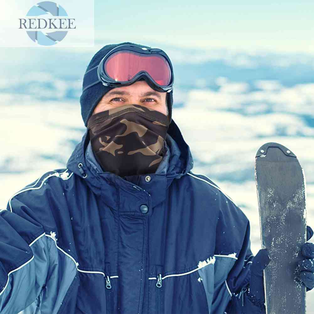 Khẩu Trang Che Phủ Cổ Họa Tiết Rằn Ri Dùng Khi Đạp Xe Ngoài Trời