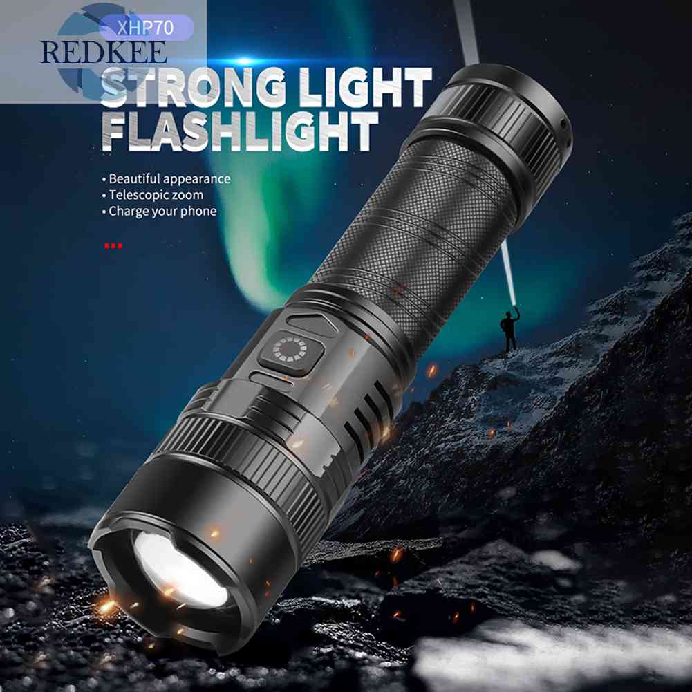 Đèn Pin LED IPX4 Chống Nước 5 Chế Độ Tiện Dụng