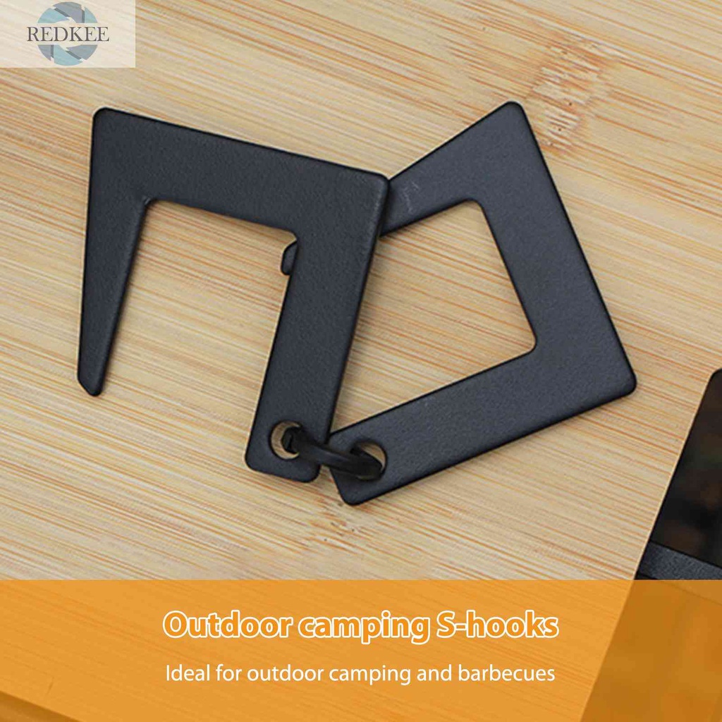 Móc Treo Đồ Hình Chữ S Bằng Kim Loại Tiện Dụng Cho Cắm Trại Leo Núi