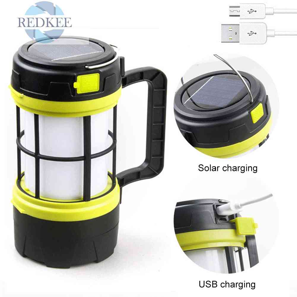 Đèn LED Cắm Trại Năng Lượng Mặt Trời Chống Thấm Nước