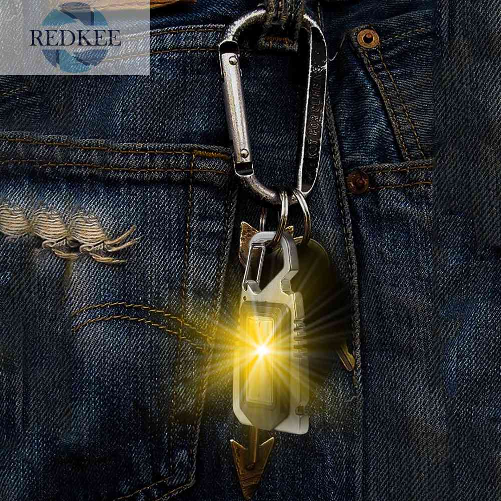 Móc Khóa Đèn Pin LED COB 500lm Chống Nước