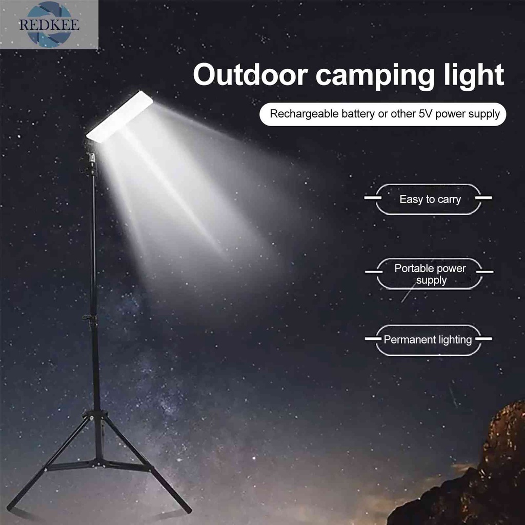 Đèn Cắm Trại 1680LM 18W Màu Đen Kèm Chân Đế