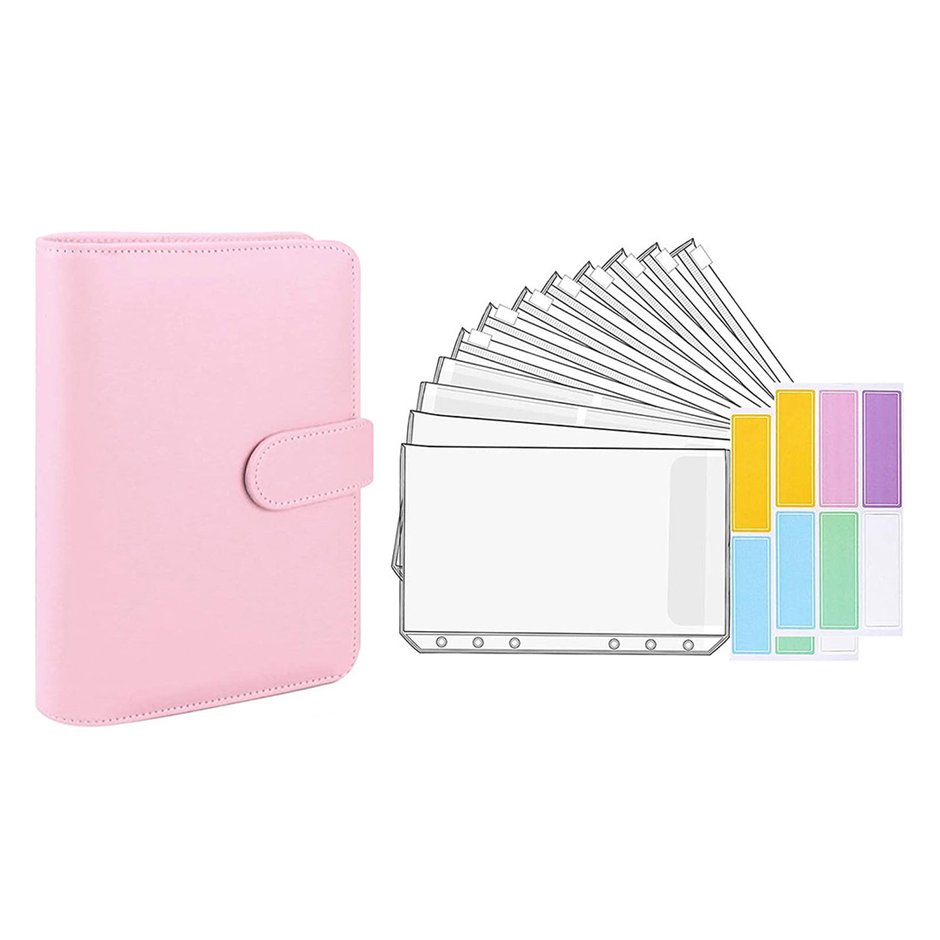 A6 Loose-leaf Notepad Binder Pocket Zipper Bag Macaron Notebook Handbook