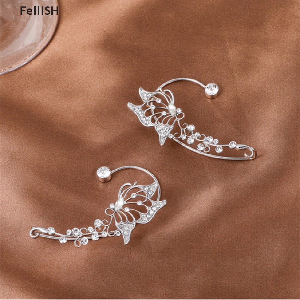 Bông Tai Hình Bướm Đính Pha Lê Lấp Lánh Thanh Lịch Thời Trang Cho Nữ 439br