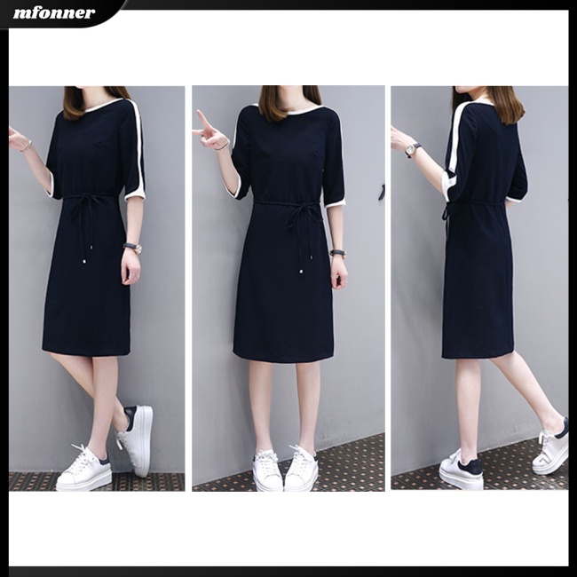 Đầm Nữ Tay Lửng Hai Dây Nhấn Eo Thời Trang Quyến Rũ