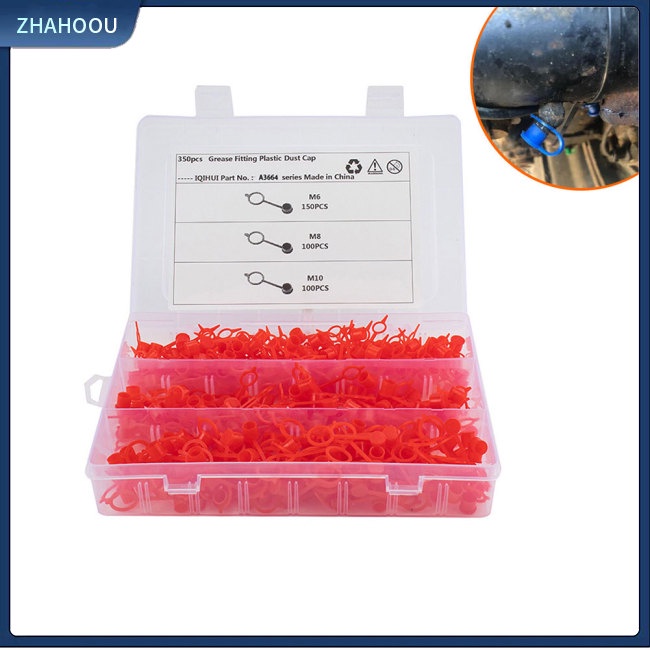 ☃Nhà Cửa☃ Bộ 350 Nắp Đậy Chống Bụi Chống Nước M6 M8 M10 Cho Súng Bắn Dầu